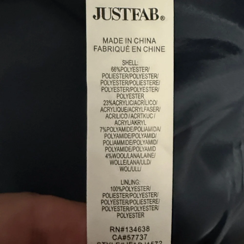 JustFab Women’s Coat. Sz XL. Chevron Pattern NWT